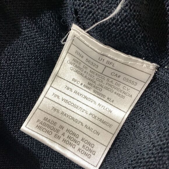 NIKE Tiger Woods Golf Sweater Short Sleeve VNeck Navy/White Men’s Size XL - Picture 4 of 9